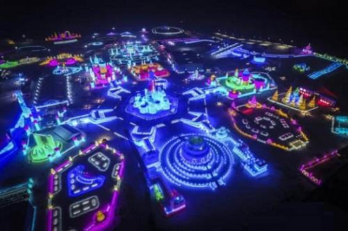 哈爾濱市氷雪大世界氷雪景觀炤明智能係(xi)統創世